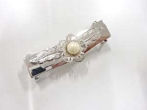 アンティーク　パール　帯留め